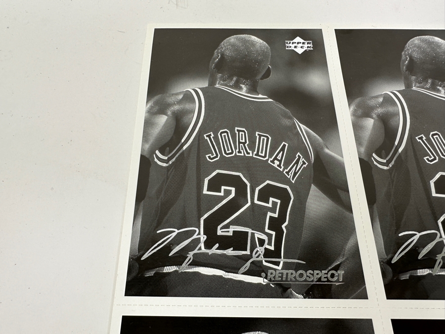 Upper Deck Michael Jordan Uncut B&W Postcards MJR6 Set Of Four 1998 [Photo 2]