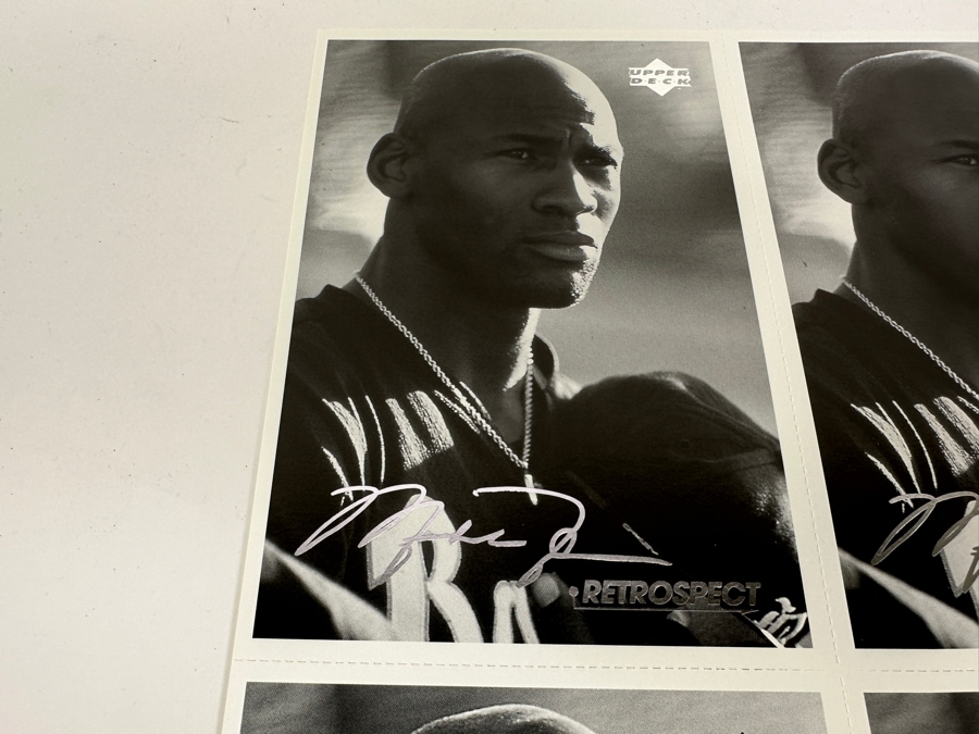 Upper Deck Michael Jordan Uncut B&W Postcards MJR3 Set Of Four 1998 [Photo 3]
