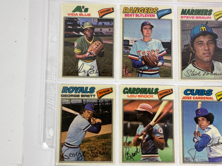Vintage 1977 Topps Chewing Gum MLB Baseball Stickers 54 Total [Photo 5]
