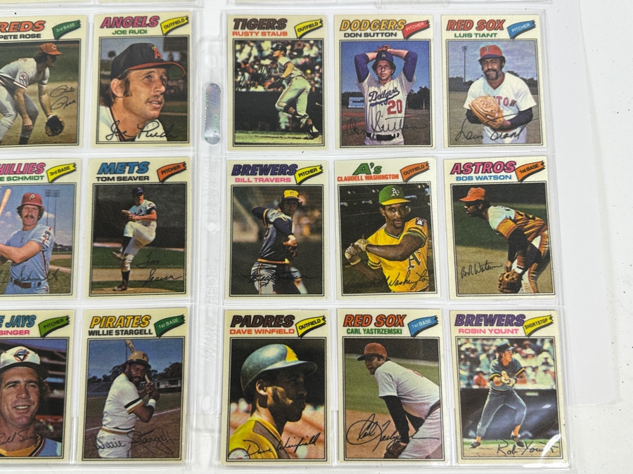 Vintage 1977 Topps Chewing Gum MLB Baseball Stickers 54 Total [Photo 19]