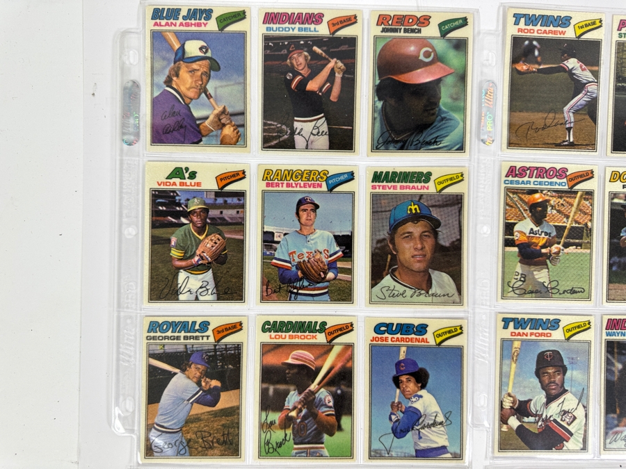 Vintage 1977 Topps Chewing Gum MLB Baseball Stickers 54 Total [Photo 3]