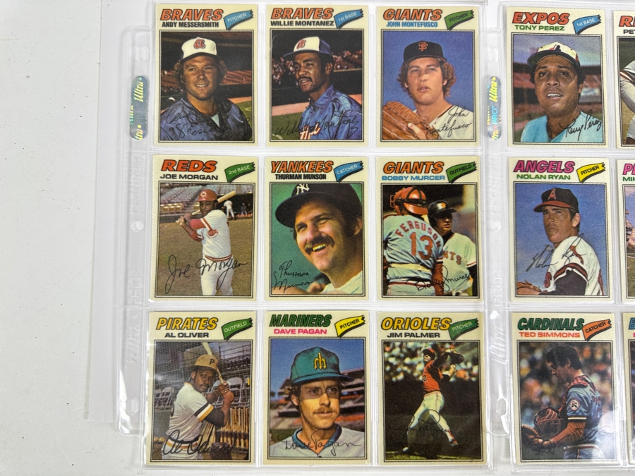 Vintage 1977 Topps Chewing Gum MLB Baseball Stickers 54 Total [Photo 12]