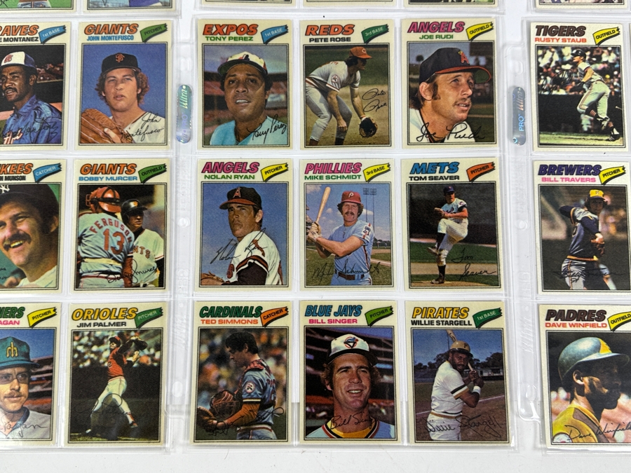 Vintage 1977 Topps Chewing Gum MLB Baseball Stickers 54 Total [Photo 14]