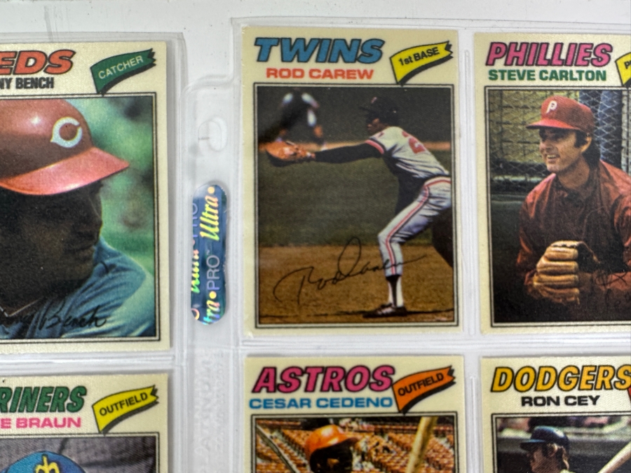 Vintage 1977 Topps Chewing Gum MLB Baseball Stickers 54 Total [Photo 7]