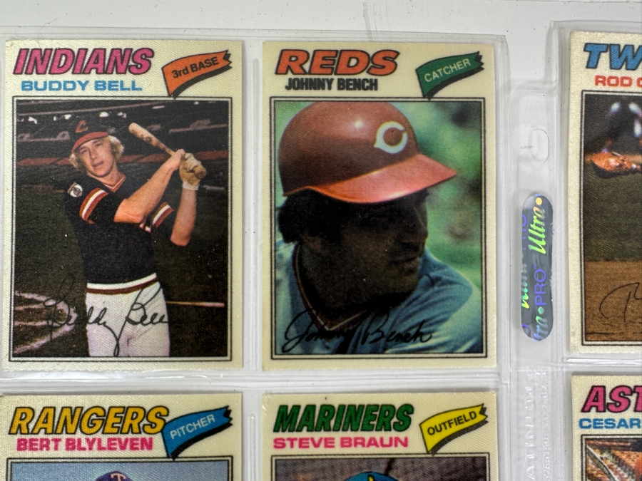 Vintage 1977 Topps Chewing Gum MLB Baseball Stickers 54 Total [Photo 4]