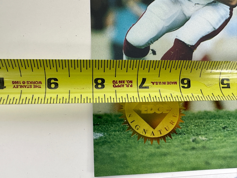 Bob Lilly Autographed Limited Edition Giant Time Warp Card #40 With COA Collector's Edge Of Tennessee 8 X 10 [Photo 6]