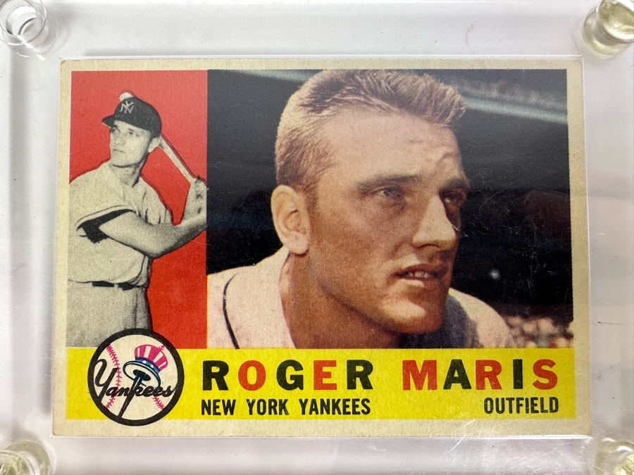 1960 Topps #377 Roger Maris New York Yankees Baseball Card