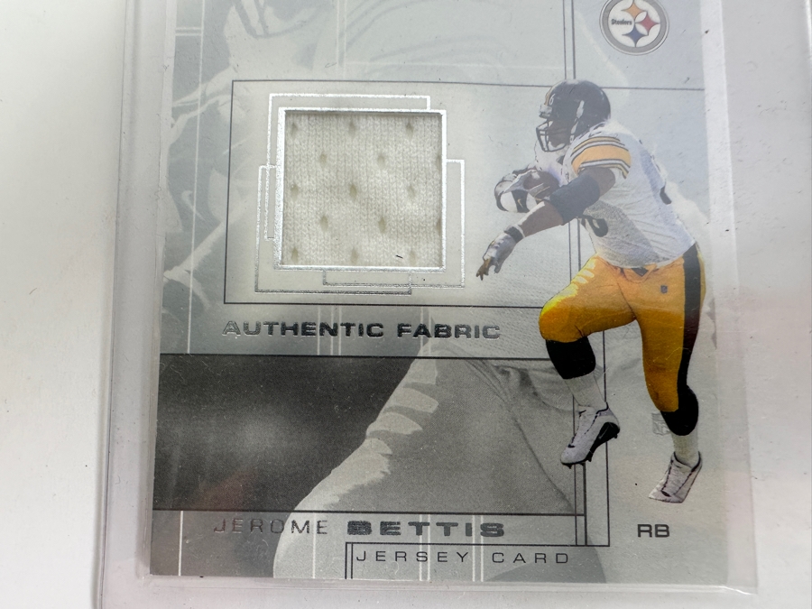 Upper Deck SP 2001 Jerome Bettis Pittsburgh Steelers Game-Used Jersey Football Card [Photo 2]