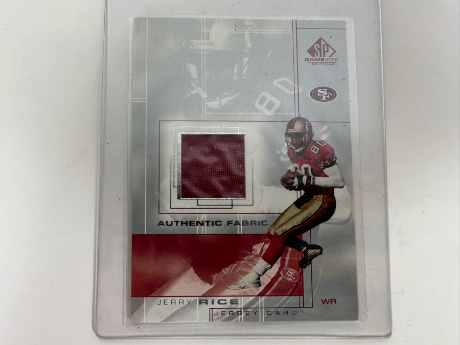 Upper Deck SP 2001 Jerry Rice San Francisco 49ers Game-Used Jersey Football Card [Photo 1]