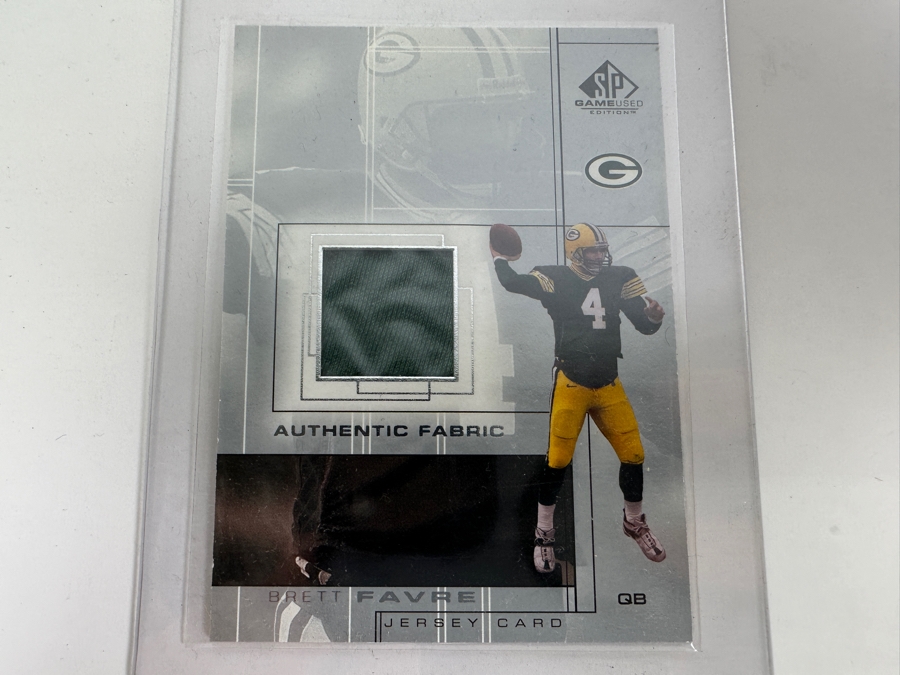 Upper Deck SP 2001 Brett Favre Green Bay Packers Game-Used Jersey Football Card [Photo 1]
