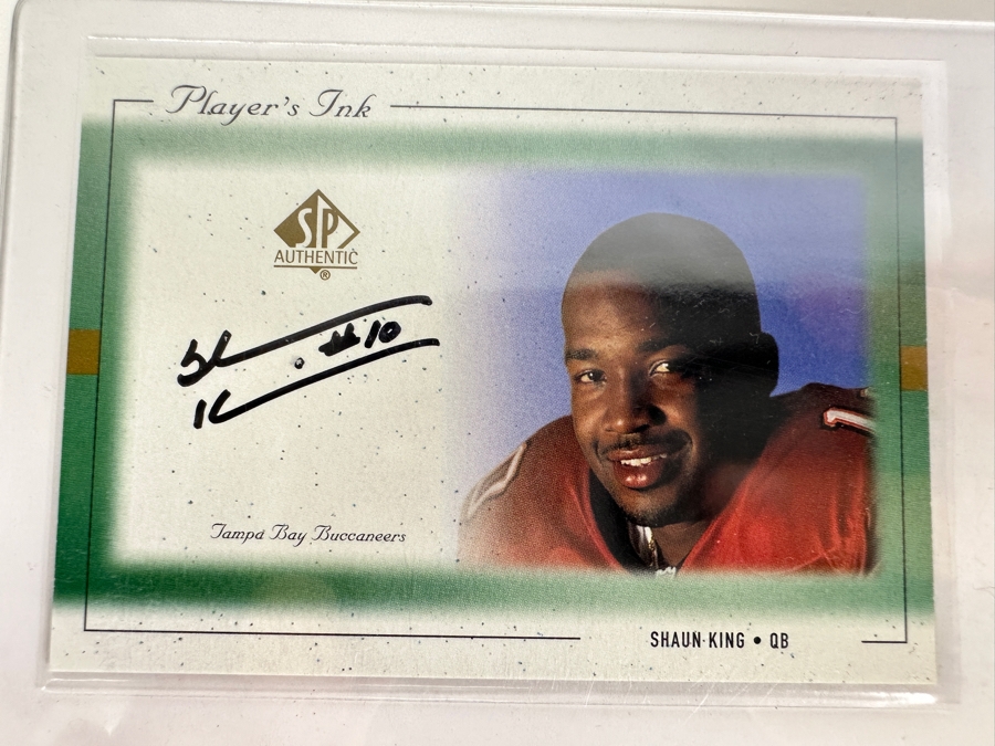 Upper Deck SP 1999 Shaun King Autographed Tampa Bay Buccaneers Football Card [Photo 1]