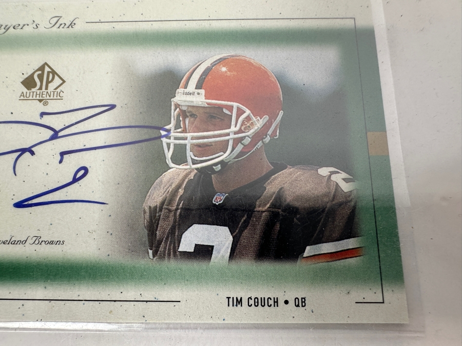Upper Deck SP 1999 Tim Couch Autographed Cleveland Browns Football Card [Photo 3]
