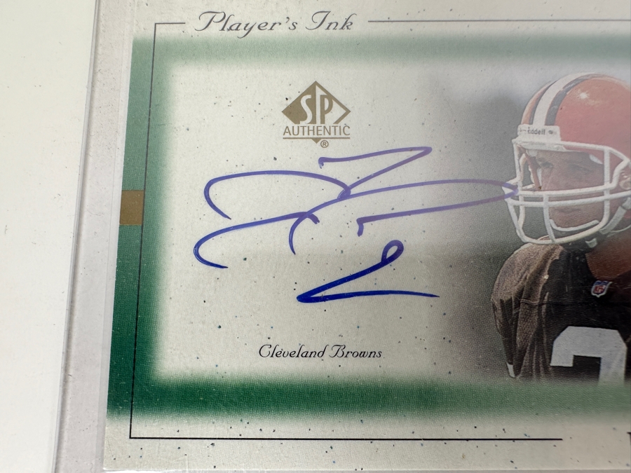 Upper Deck SP 1999 Tim Couch Autographed Cleveland Browns Football Card [Photo 2]