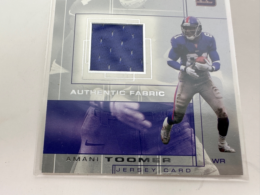 Upper Deck SP 2001 Amani Toomer New York Giants Game-Used Jersey Football Card [Photo 2]