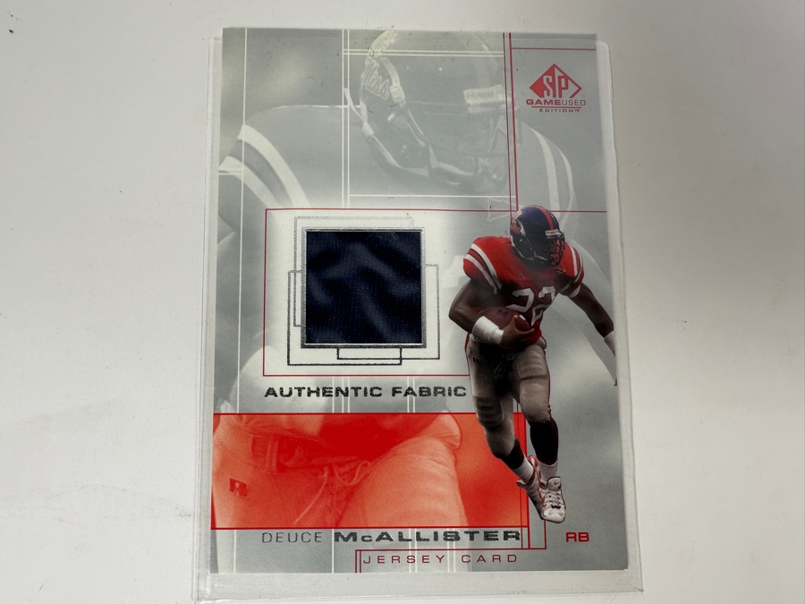 Upper Deck SP 2001 Deuce McAllister Ole Miss University Of Mississippi Game-Used Jersey Football Card [Photo 1]