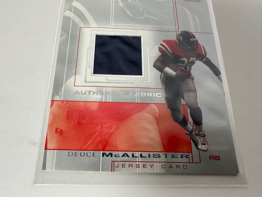 Upper Deck SP 2001 Deuce McAllister Ole Miss University Of Mississippi Game-Used Jersey Football Card [Photo 2]