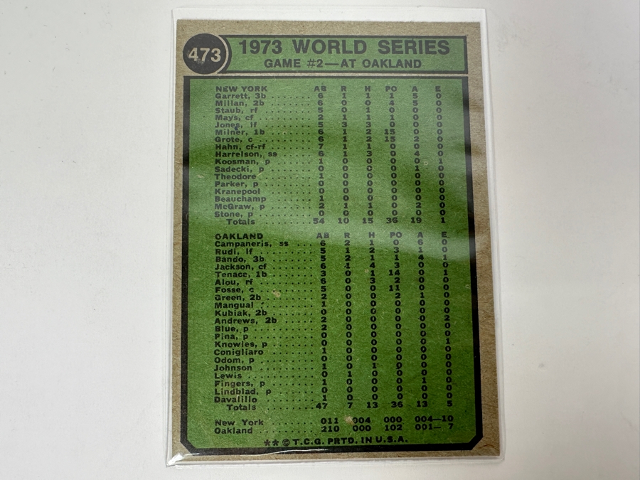 1974 Topps #473 Willie Mays Baseball Card [Photo 2]