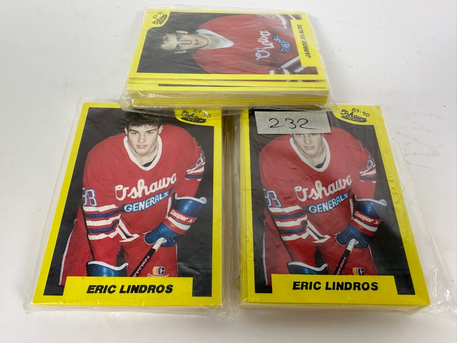 3 Packs Of 1989 Hockey Cards By 7th Inning Sketch Oshawa Generals Eric Lindros