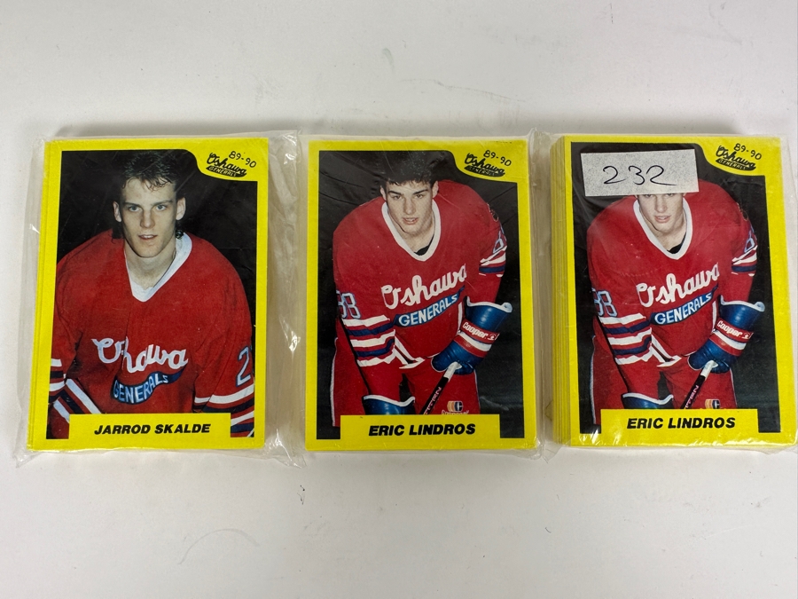 3 Packs Of 1989 Hockey Cards By 7th Inning Sketch Oshawa Generals Eric Lindros [Photo 2]