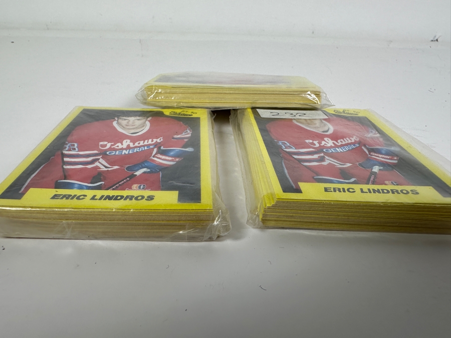 3 Packs Of 1989 Hockey Cards By 7th Inning Sketch Oshawa Generals Eric Lindros [Photo 3]
