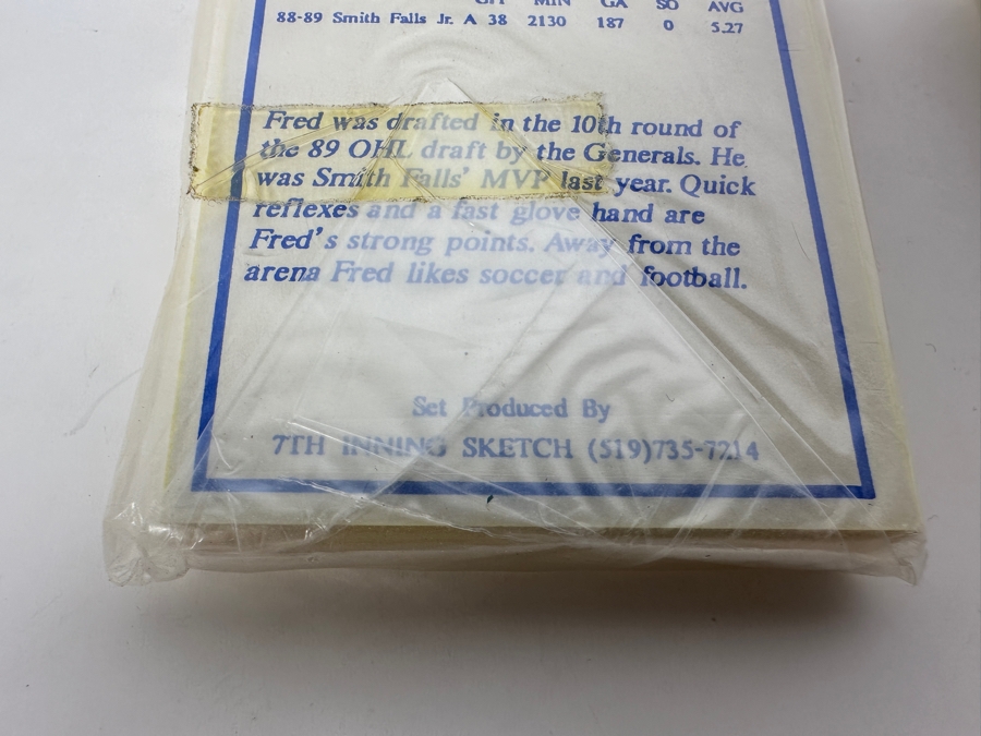 3 Packs Of 1989 Hockey Cards By 7th Inning Sketch Oshawa Generals Eric Lindros [Photo 5]