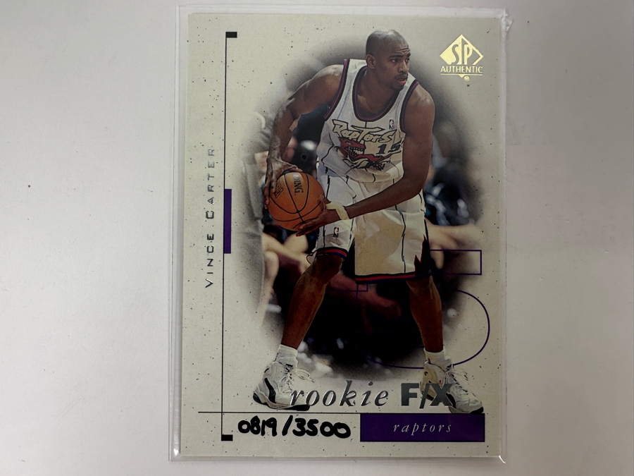 Upper Deck SP 1999 Vince Carter Limited Edition Rookie NBA Basketball Card Numbered 819 Of 3,500