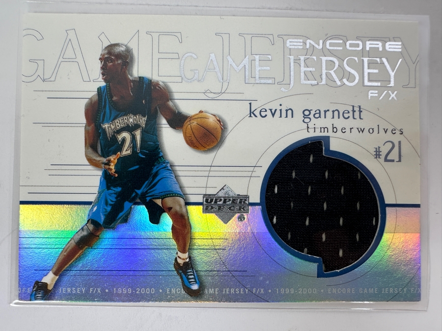 Upper Deck 1999/2000 Kevin Garnett Minnesota Timberwolves Game-Worn Jersey NBA Basketball Card