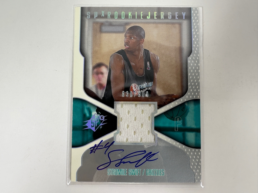 Upper Deck SP 2000 Stromile Swift Autographed Memphis Grizzlies NBA Basketball Card Limited Edition Numbered 830 Of 900 [Photo 1]