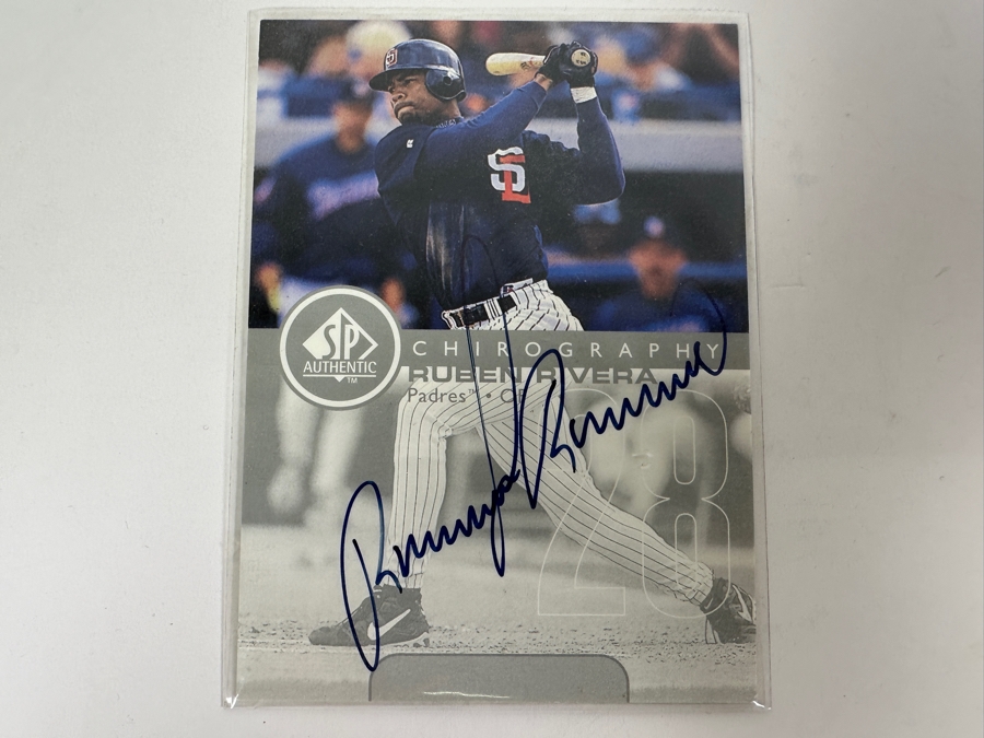 Upper Deck SP 1999 Ruben Rivera Autographed San Diego Padres Baseball Card