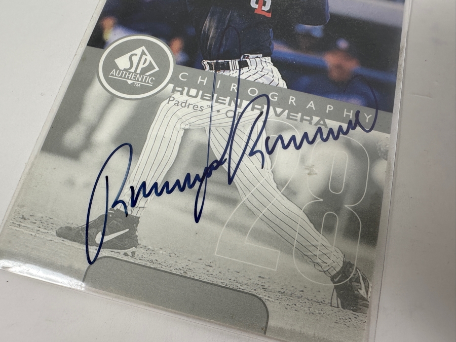 Upper Deck SP 1999 Ruben Rivera Autographed San Diego Padres Baseball Card [Photo 2]