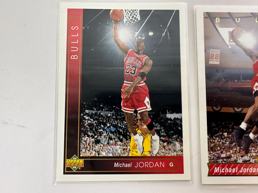 3 Upper Deck Michael Jordan Chicago Bulls NBA Basketball Cards [Photo 2]