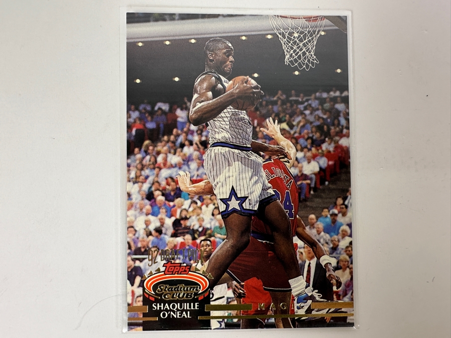 Topps Stadium Club 1993 Shaquille O'Neal Rookie Orlando Magic Basketball Card