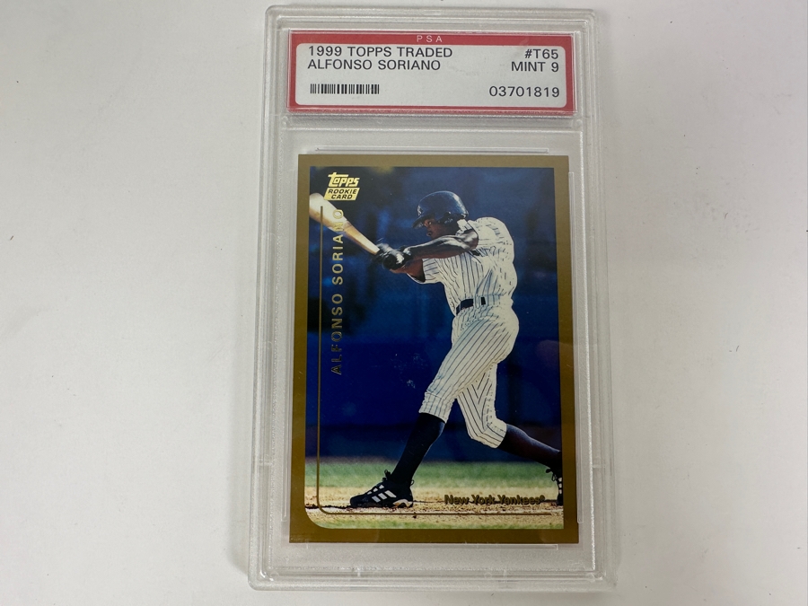1999 Topps Traded #T65 Alfonso Soriano PSA Graded 9 [Photo 1]