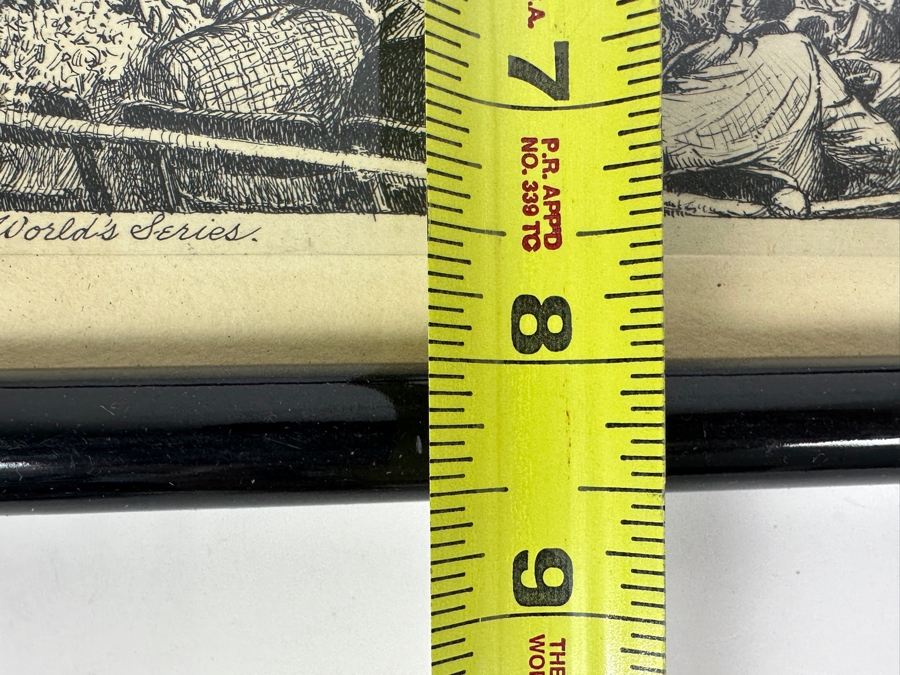 Framed Print Of The 1903 First Modern Major League Baseball World's Series Game Between The Bostons And The Pittsburghs By Empire Box Corporation 10 X 8 [Photo 13]