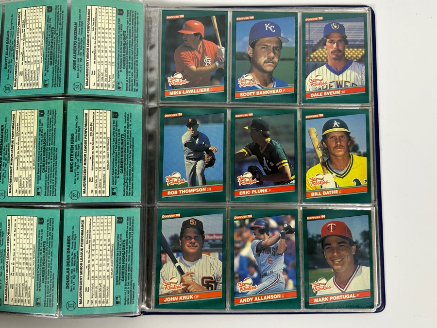 1986 Donruss The Rookies Baseball Cards: Bo Jackson, Barry Bonds, Jose Canseco, Wally Joyner, Bobby Bonilla & More 54 Rookie Cards Total Plus Upper Deck 1990 Baseball Heroes Nolan Ryan Cards 18 Cards - Total Of 72 Cards - See Photos [Photo 10]