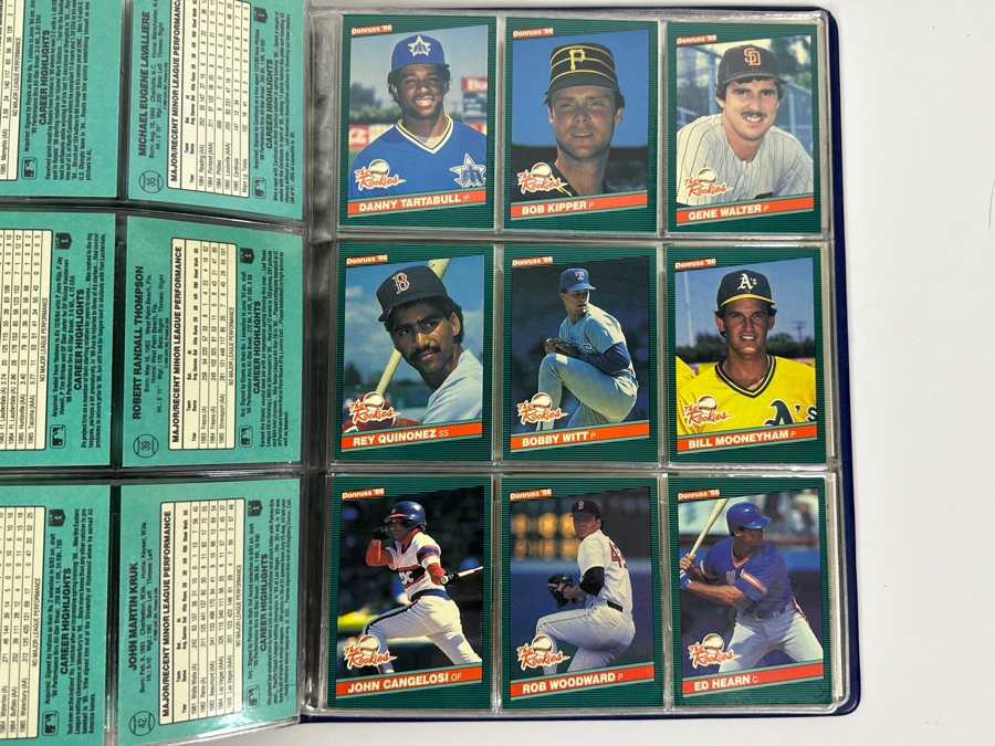 1986 Donruss The Rookies Baseball Cards: Bo Jackson, Barry Bonds, Jose Canseco, Wally Joyner, Bobby Bonilla & More 54 Rookie Cards Total Plus Upper Deck 1990 Baseball Heroes Nolan Ryan Cards 18 Cards - Total Of 72 Cards - See Photos [Photo 11]