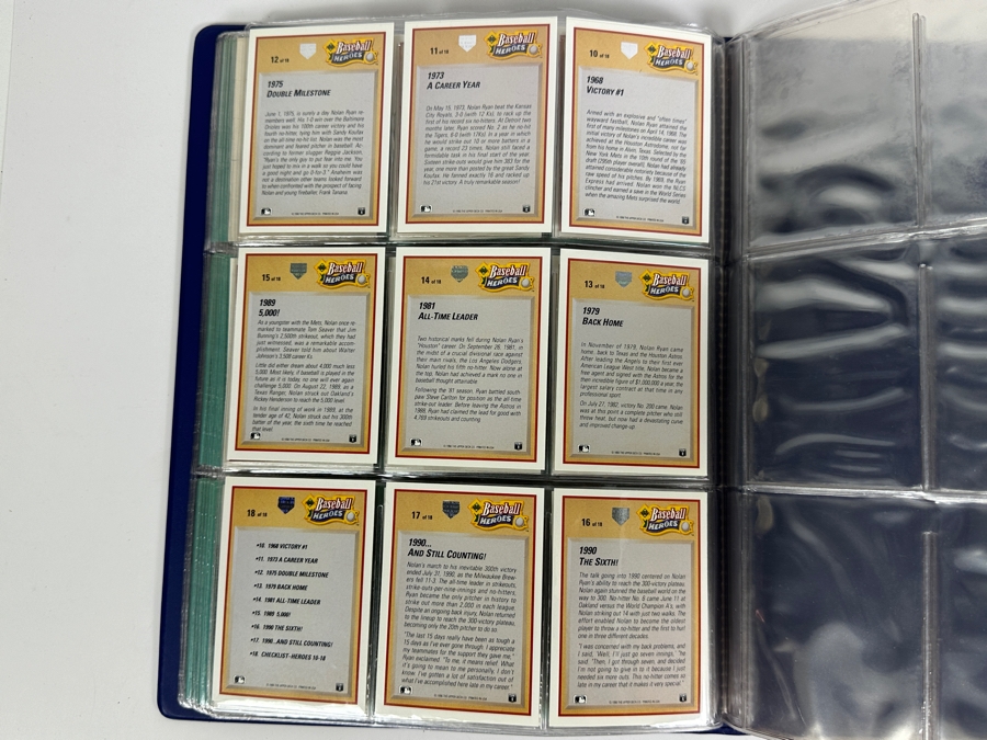 1986 Donruss The Rookies Baseball Cards: Bo Jackson, Barry Bonds, Jose Canseco, Wally Joyner, Bobby Bonilla & More 54 Rookie Cards Total Plus Upper Deck 1990 Baseball Heroes Nolan Ryan Cards 18 Cards - Total Of 72 Cards - See Photos [Photo 19]