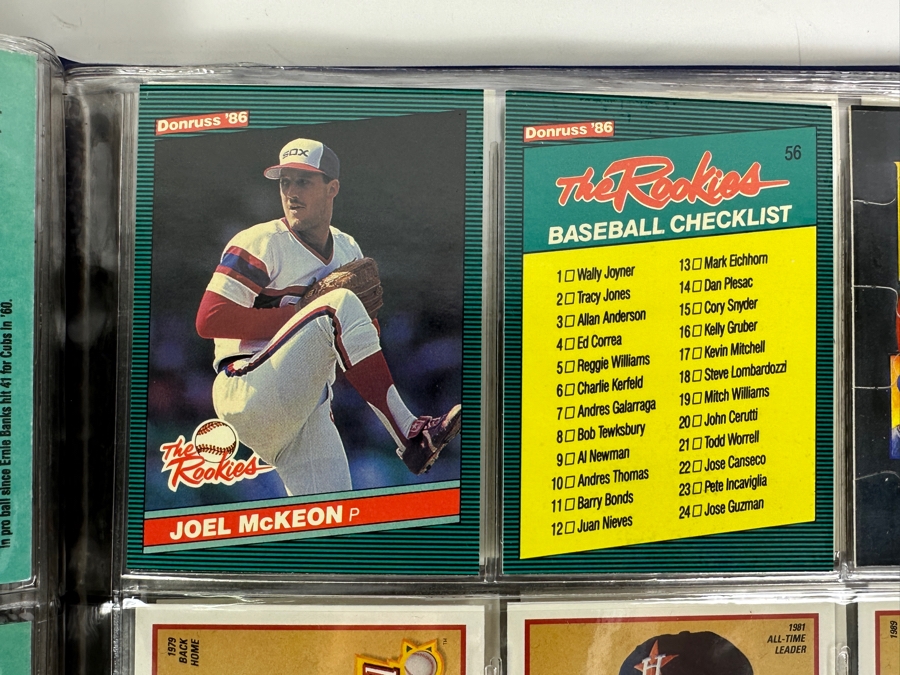 1986 Donruss The Rookies Baseball Cards: Bo Jackson, Barry Bonds, Jose Canseco, Wally Joyner, Bobby Bonilla & More 54 Rookie Cards Total Plus Upper Deck 1990 Baseball Heroes Nolan Ryan Cards 18 Cards - Total Of 72 Cards - See Photos [Photo 13]