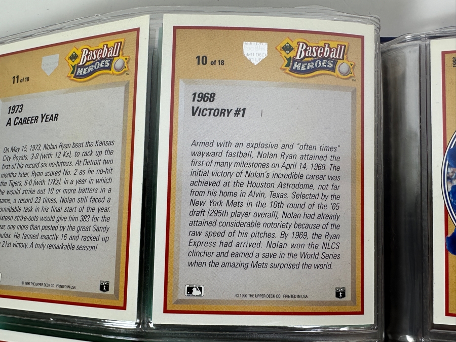 1986 Donruss The Rookies Baseball Cards: Bo Jackson, Barry Bonds, Jose Canseco, Wally Joyner, Bobby Bonilla & More 54 Rookie Cards Total Plus Upper Deck 1990 Baseball Heroes Nolan Ryan Cards 18 Cards - Total Of 72 Cards - See Photos [Photo 16]