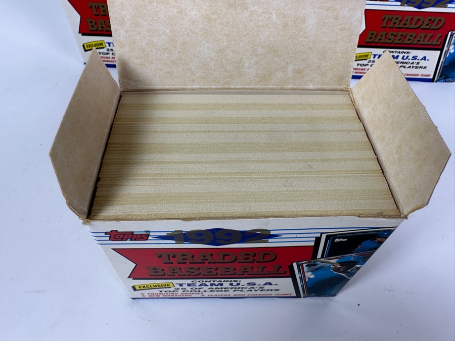 1992 Topps Traded Baseball Cards Box Sets - Each Contains 25 Of America's Top College Players & Rookie Cards - Total Of 9 Sets Of Cards [Photo 7]