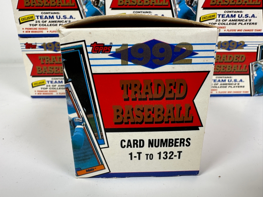 1992 Topps Traded Baseball Cards Box Sets - Each Contains 25 Of America's Top College Players & Rookie Cards - Total Of 9 Sets Of Cards [Photo 5]
