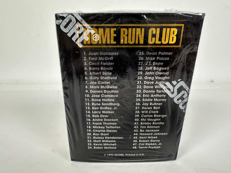 1993 Factory Sealed Pinnacle Score Home Run Club MLB Baseball Cards 48 Cards [Photo 3]