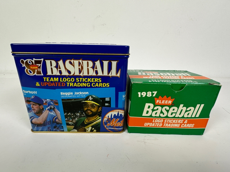 1987 Fleer Baseball Cards 132 Cards Plus 1987 Fleer Tin Updated Trading Cards & Stickers [Photo 1]