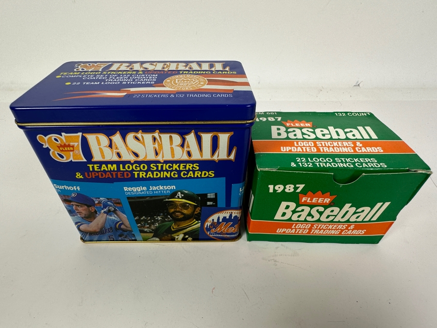 1987 Fleer Baseball Cards 132 Cards Plus 1987 Fleer Tin Updated Trading Cards & Stickers [Photo 2]