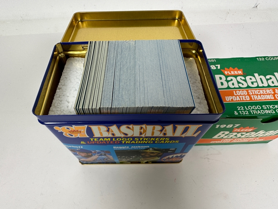 1987 Fleer Baseball Cards 132 Cards Plus 1987 Fleer Tin Updated Trading Cards & Stickers [Photo 7]