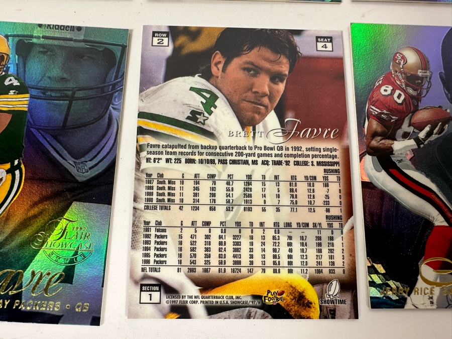 1997 Flair Showcase Football Cards [Photo 4]