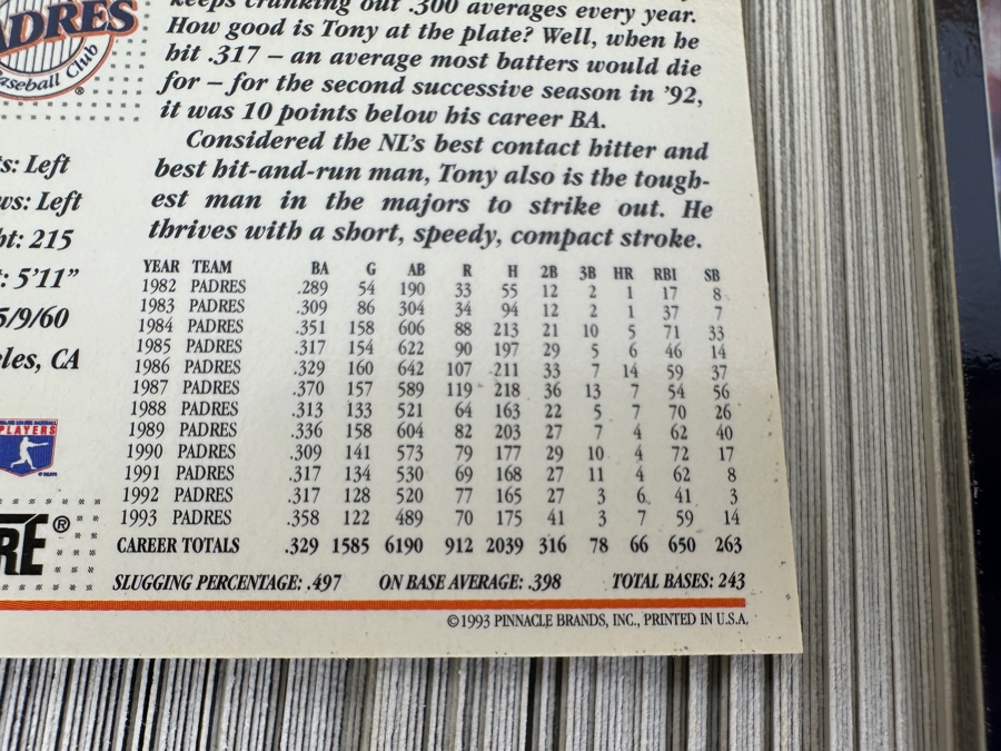 1993 Score Baseball Cards [Photo 6]