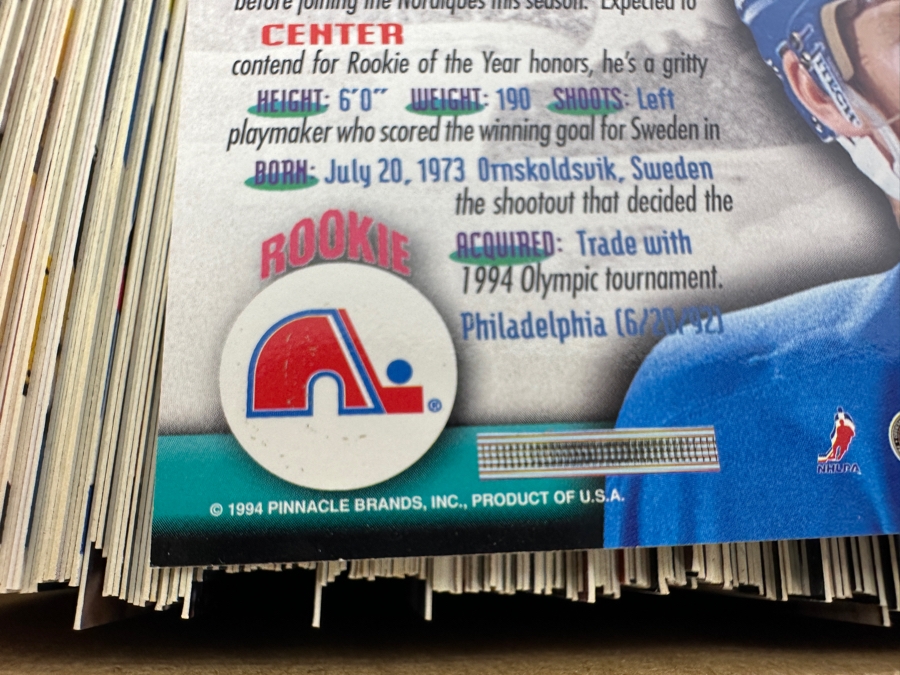 1994 Pinnacle NHL Hockey Cards [Photo 4]