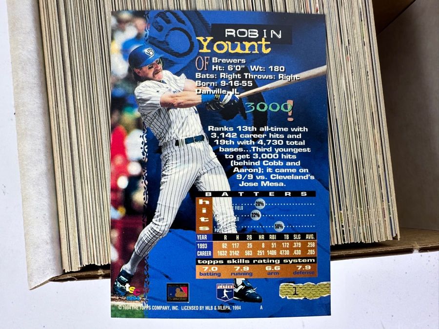 1994 Topps Stadium Club 1 Baseball Cards [Photo 4]
