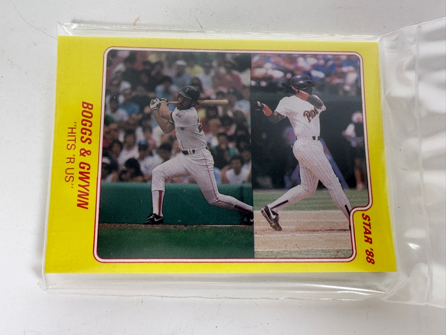 Rare 1988 Star Factory Sealed Wade Boggs & Tony Gwynn 'Hits 'R Us' 11 Card Packs - 8 Sealed Packs [Photo 7]